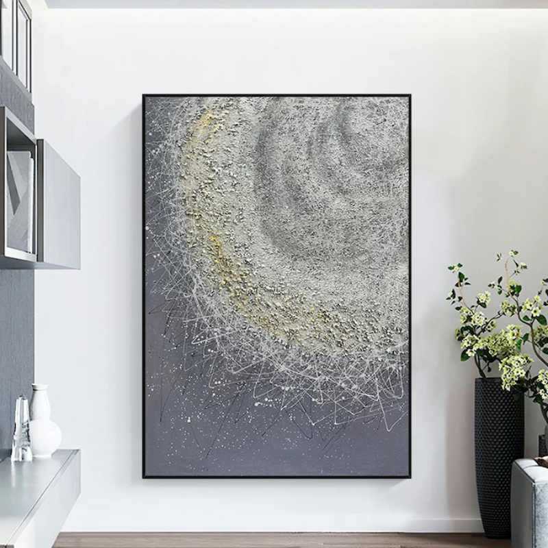Silver Lux Abstract Wall Art