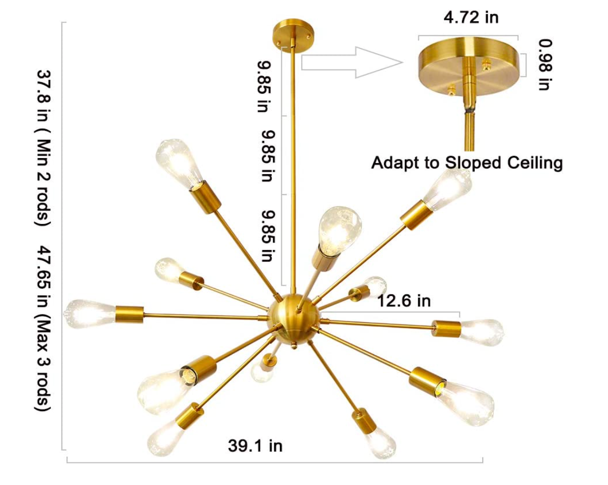 Angelo Mid Century Pendant Chandelier