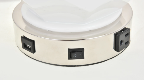 Brio Collection Polished Nickel Finish Table Lamp