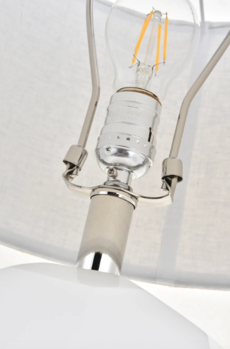 Brio Collection Polished Nickel Finish Table Lamp
