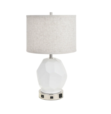 Brio Collection Polished Nickel Finish Table Lamp