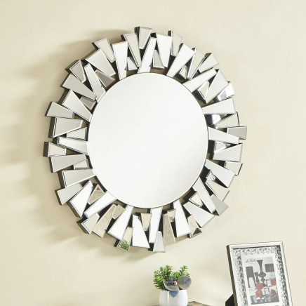 Thea Modern Contemporary Mirror in Clear