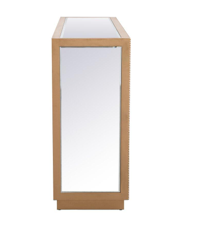Leah Mirrored Credenza in Antique Gold