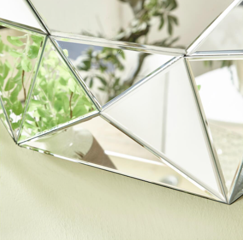 Leyah Modern Contemporary Round Mirror