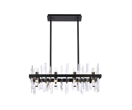 Serena Rectangle Crystal Chandelier