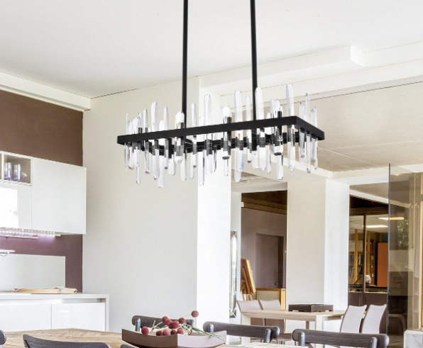 Serena Rectangle Crystal Chandelier