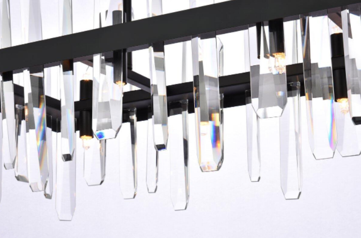 Serena Rectangle Crystal Chandelier