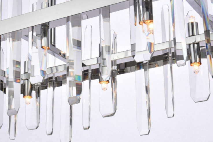 Serena Rectangle Crystal Chandelier