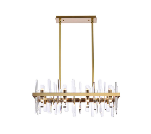 Serena Rectangle Crystal Chandelier