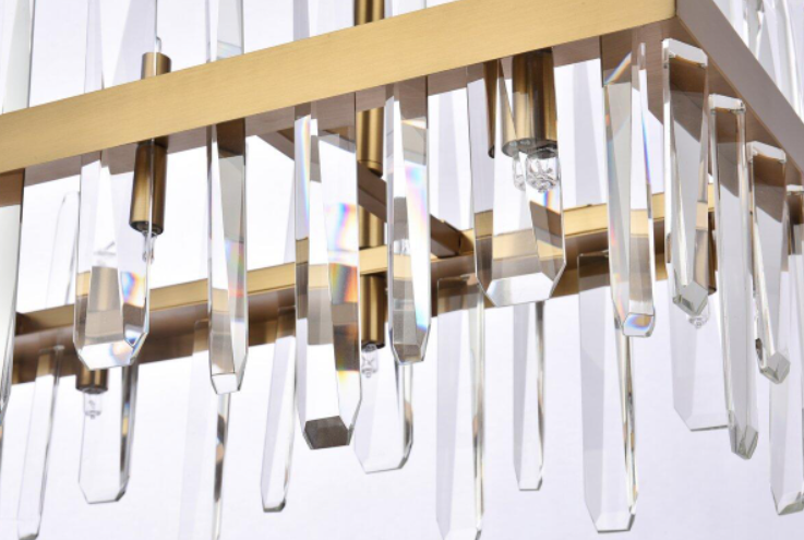 Serena Rectangle Crystal Chandelier