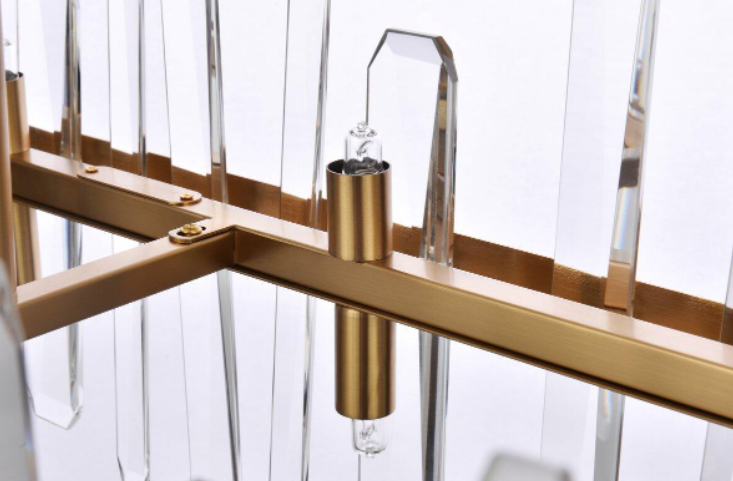 Serena Rectangle Crystal Chandelier