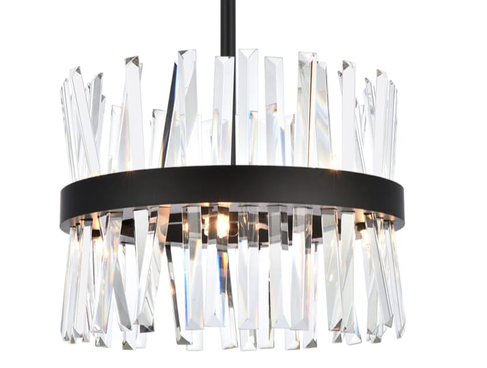 Milano II Crystal Round Pendant Light