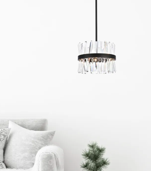 Milano II Crystal Round Pendant Light