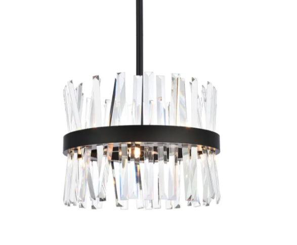 Milano II Crystal Round Pendant Light