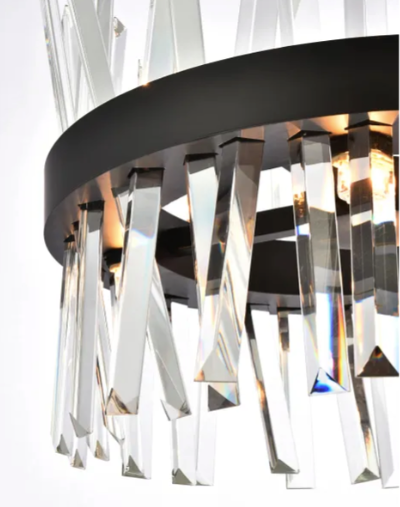 Milano II Crystal Round Pendant Light
