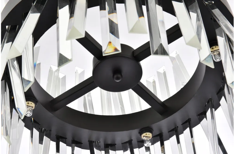 Milano II Crystal Round Pendant Light