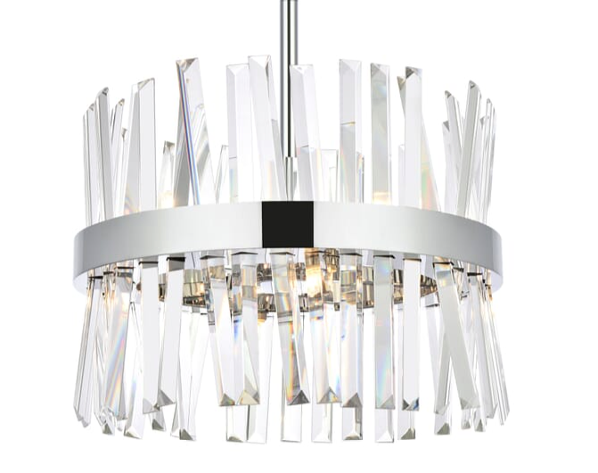 Milano II Crystal Round Pendant Light