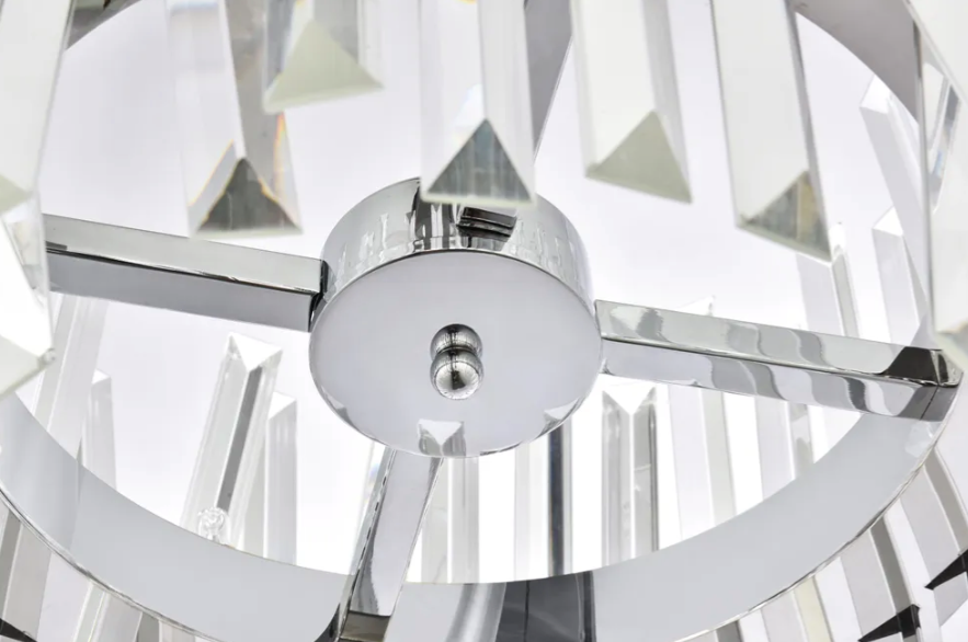 Milano II Crystal Round Pendant Light