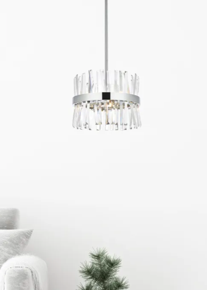 Milano II Crystal Round Pendant Light