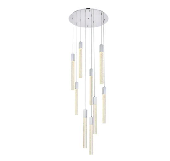 Weston Round 9 Light Pendant Chandelier