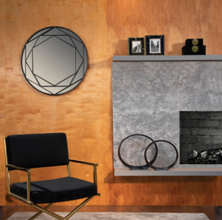 Round Metal Wall Mirror
