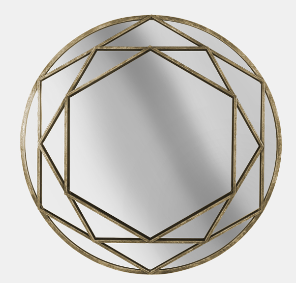Round Metal Wall Mirror