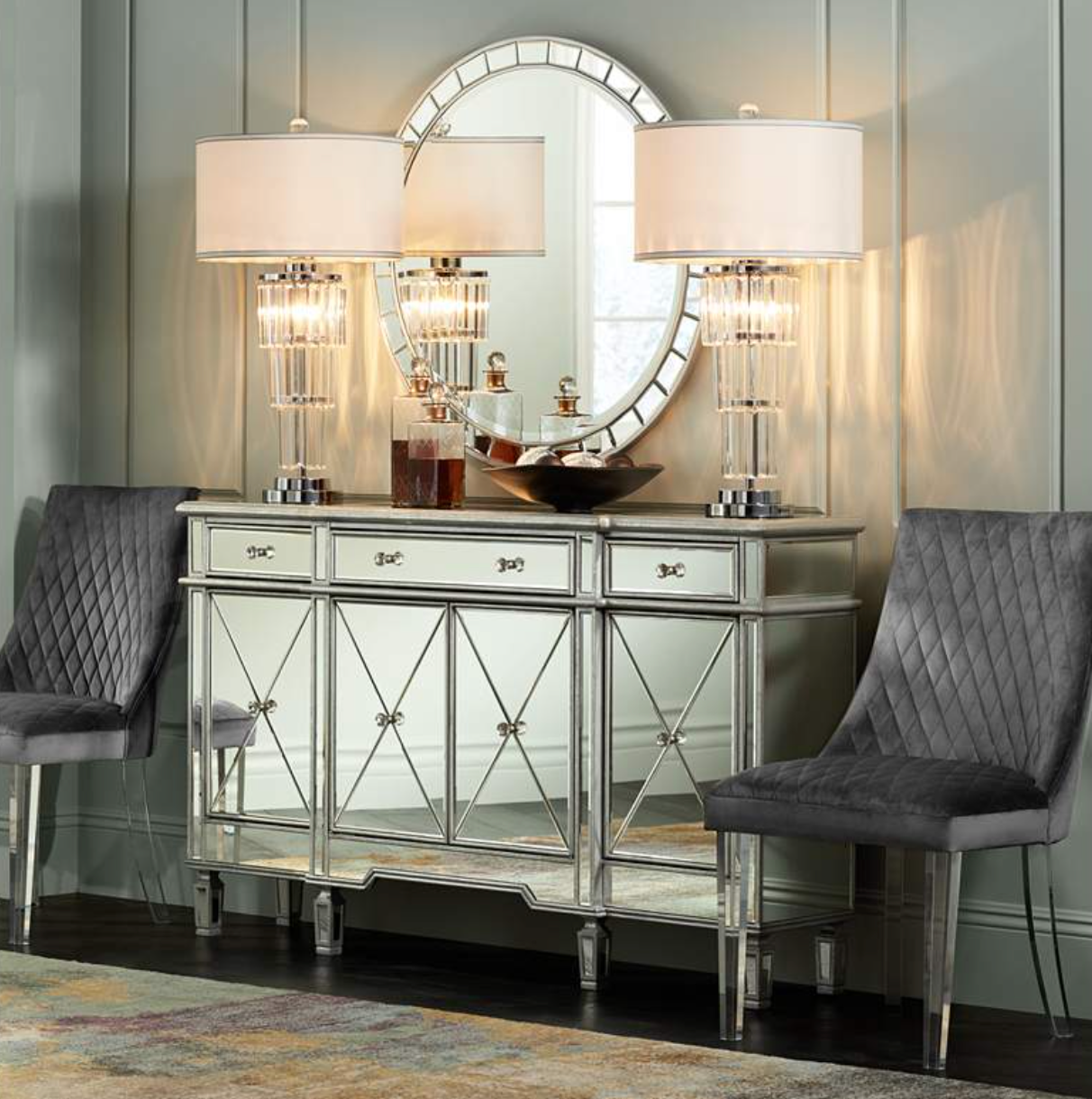 Willow Mirrored Credenza 60''