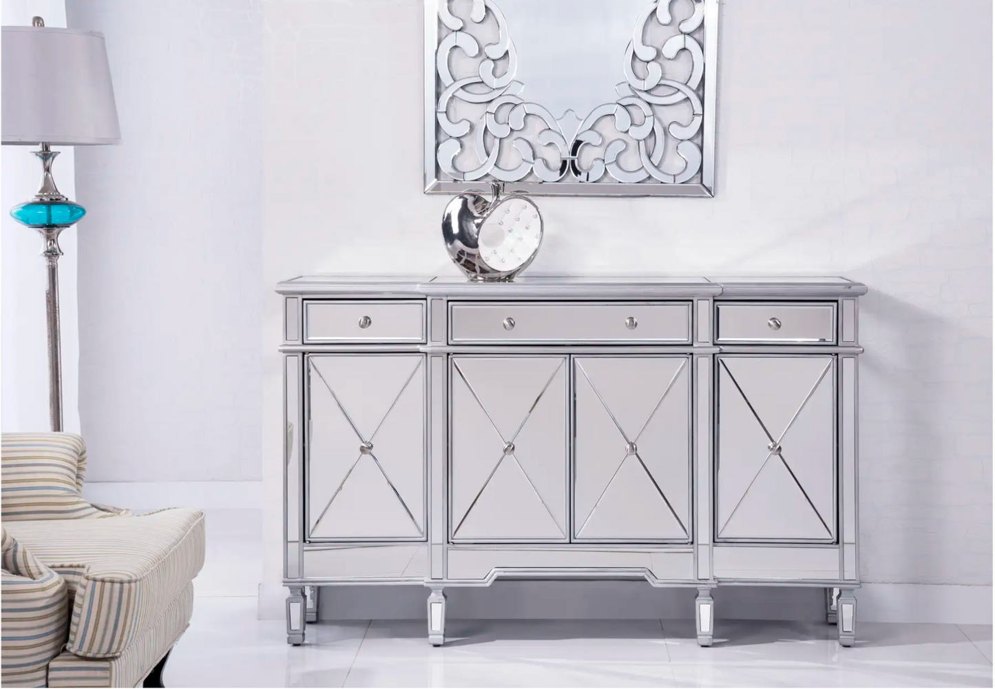 Willow Mirrored Credenza 60''