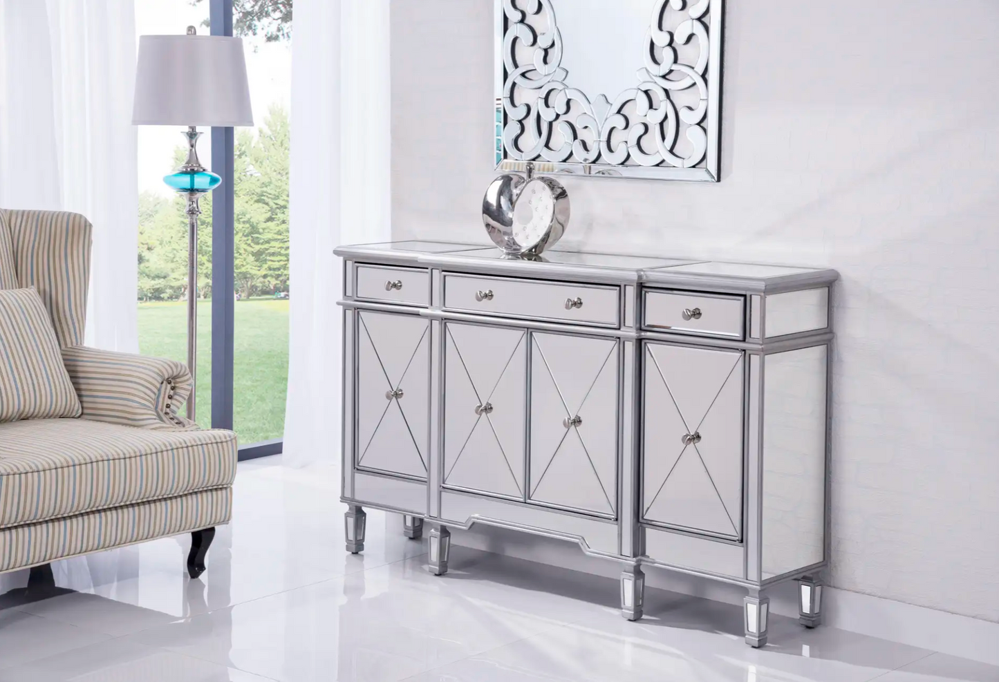 Willow Mirrored Credenza 60''