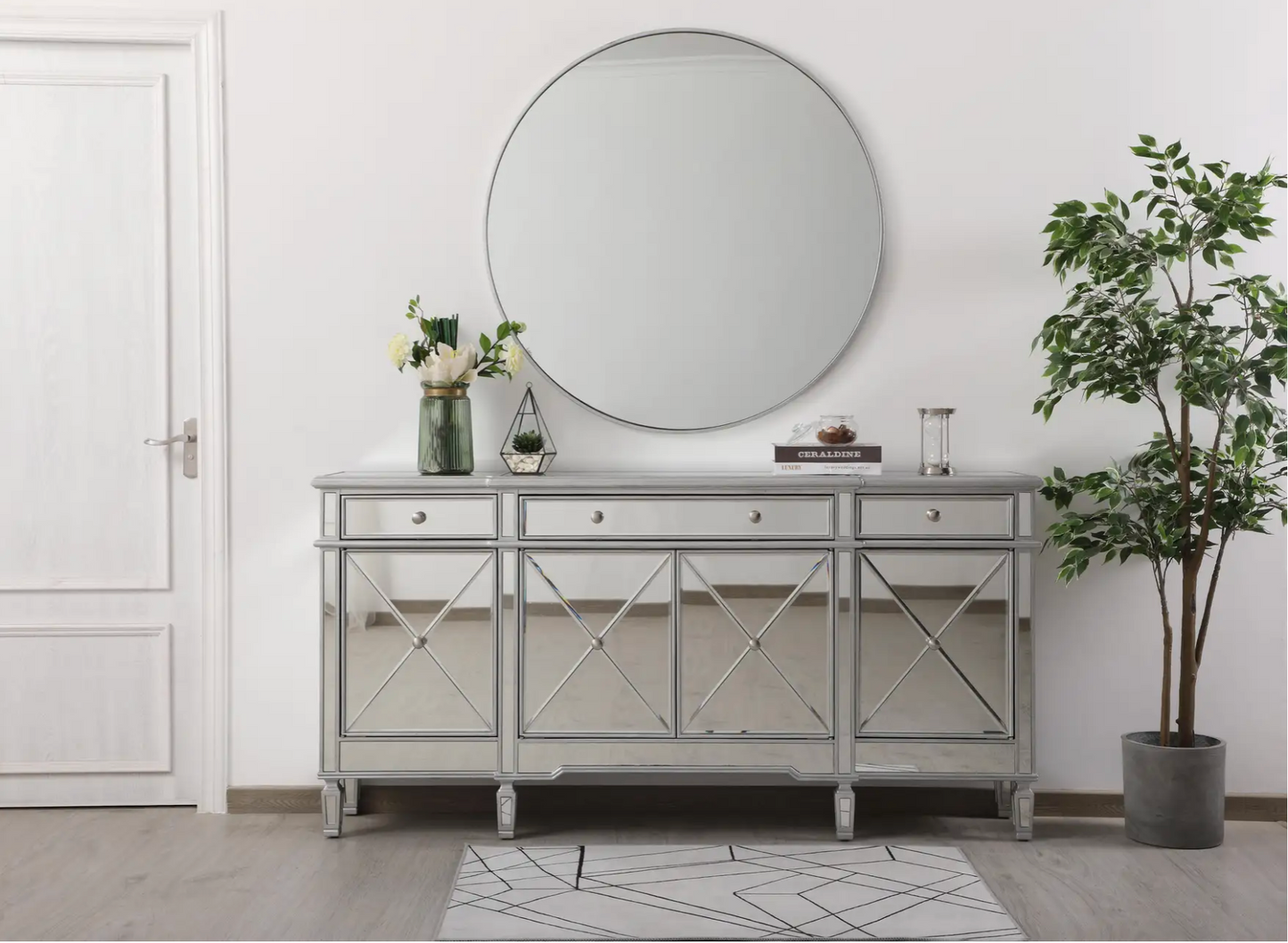 Willow Mirrored Credenza 72''
