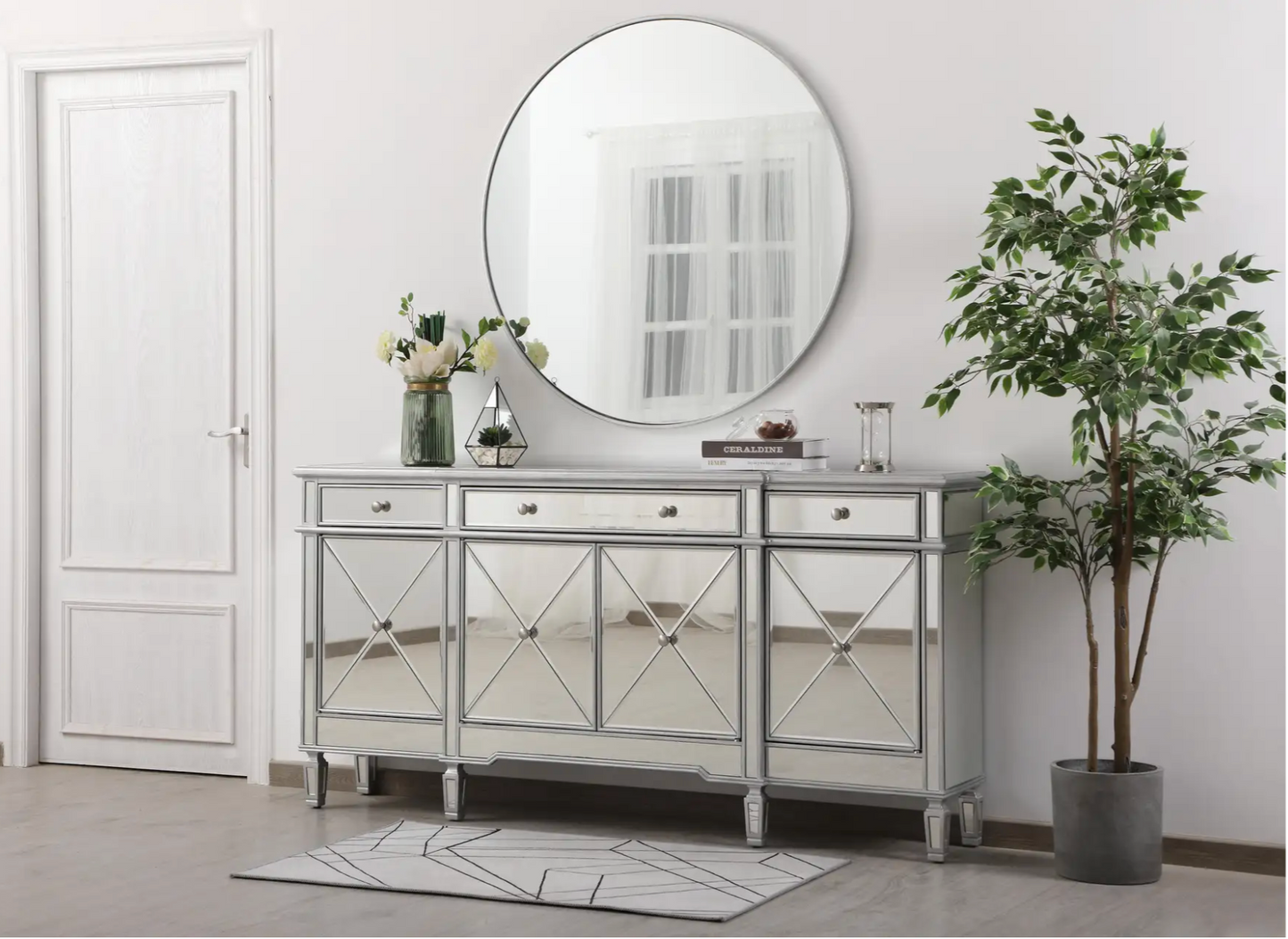 Willow Mirrored Credenza 72''