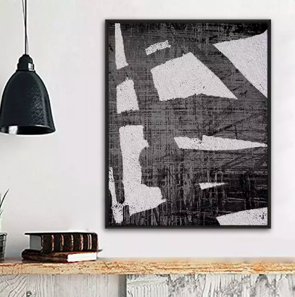 Minimalist Black & White Abstract Wall Art