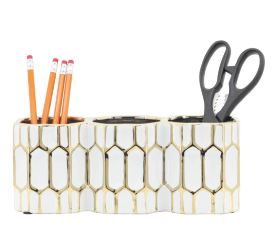 Ceramic Decorative Pen/Makeup Holder