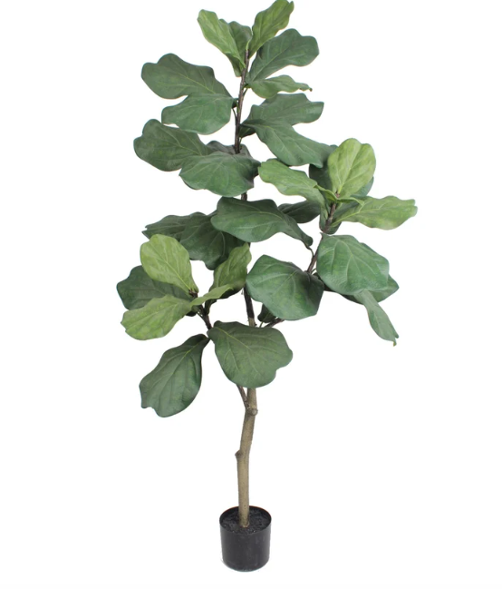 Nearly Natural Fiddle Leaf Ficus Tree, 5ft Plant