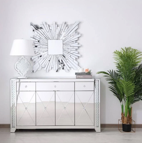 Karie II Mirrored Credenza