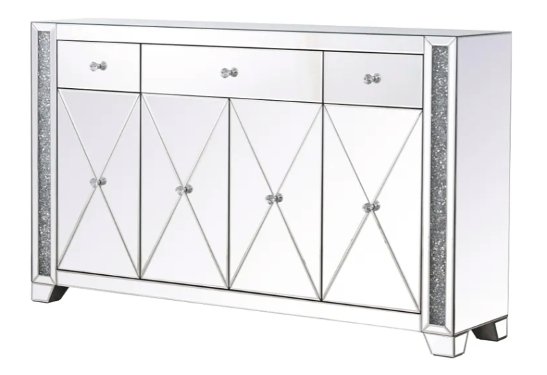 Karie Mirrored Credenza