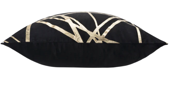 Rico Black & Gold Euro Sham