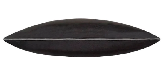 Noah Black Pillow with Piping