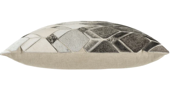 Theo Hide Grey Pillow