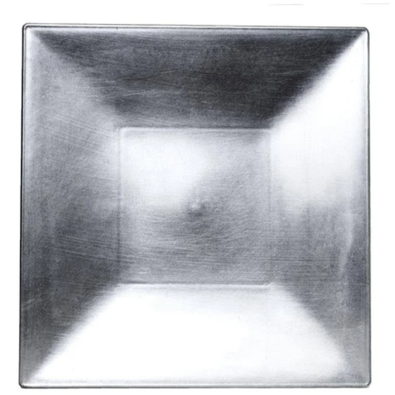 Brette Square Modern Charger Plate, Set of 6