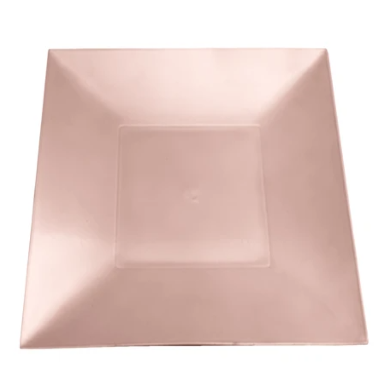 Brette Square Modern Charger Plate, Set of 6