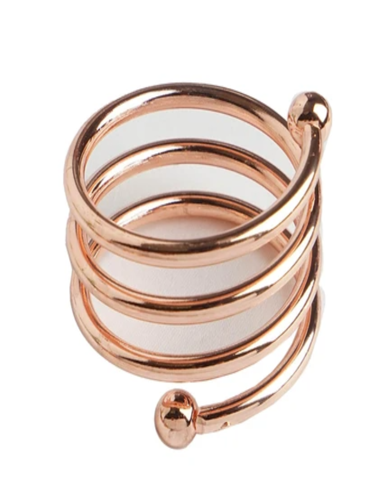 Alison Spiral Napkin Rings, Set of 12