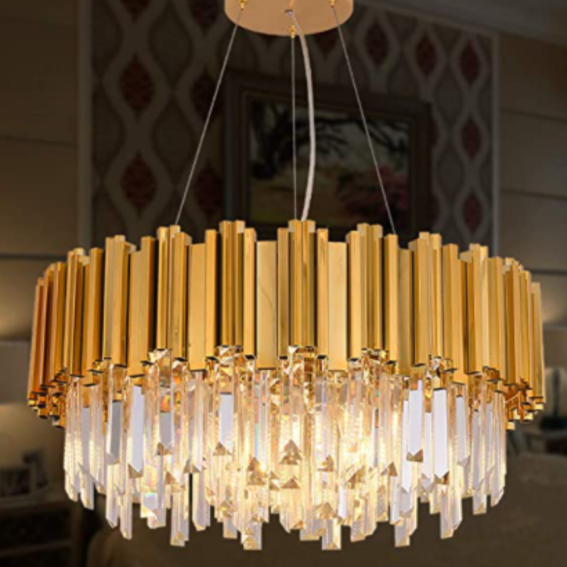 Dante II Antique Gold Modern Chandelier