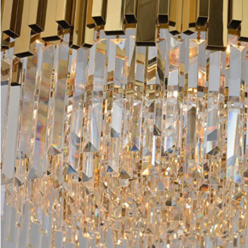 Dante II Antique Gold Modern Chandelier
