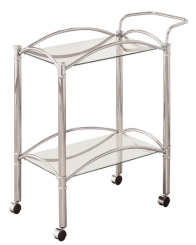 Caitlin Silver Serving Cart