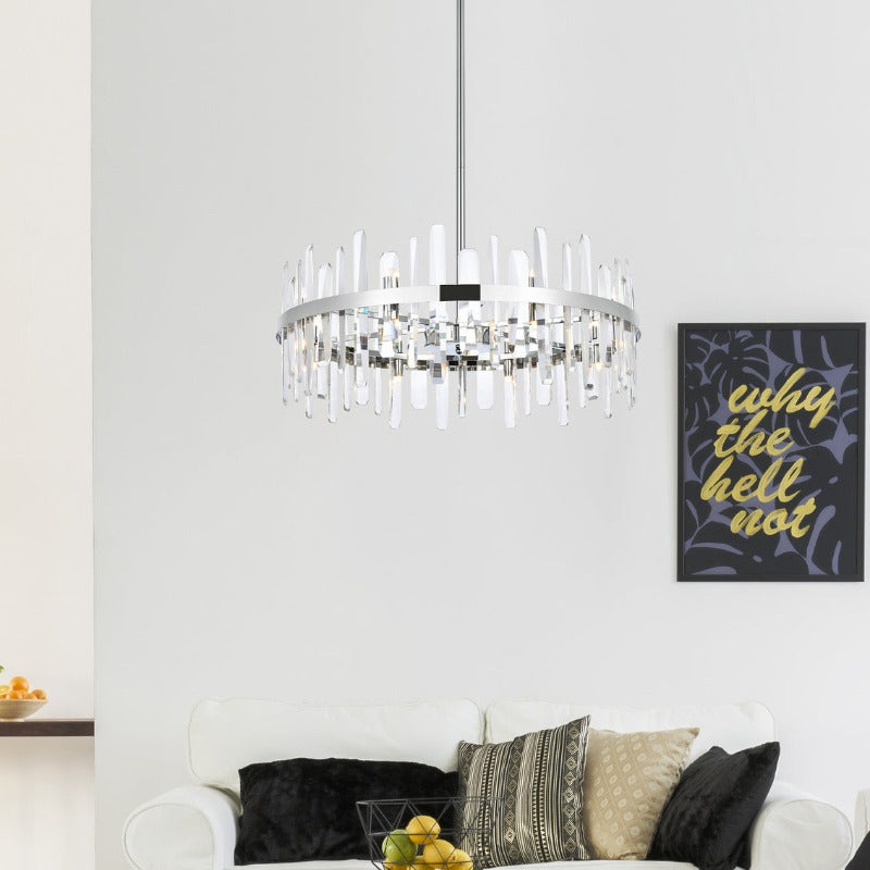 Serena VI Crystal Round Pendant