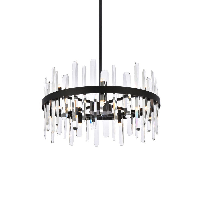 Serena V Crystal Round Pendant