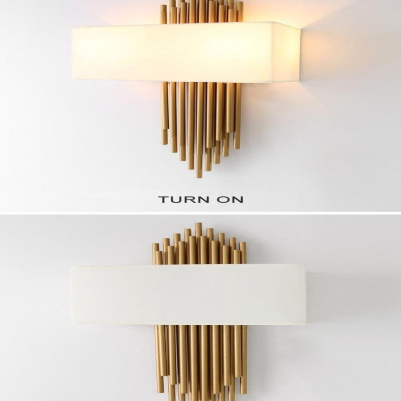 Allure Contemporary Gold Wall Lamp - Luxury Wall Sconce