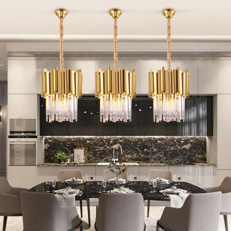 gold pendant chandelier
