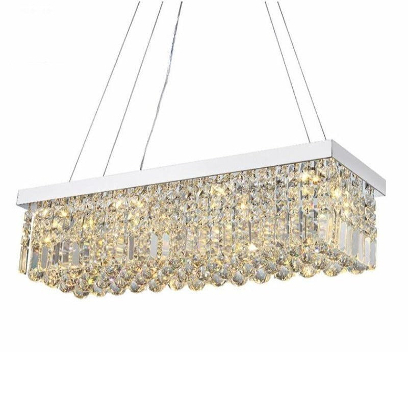 Berlin Modern Crystal Rectangular Chandelier